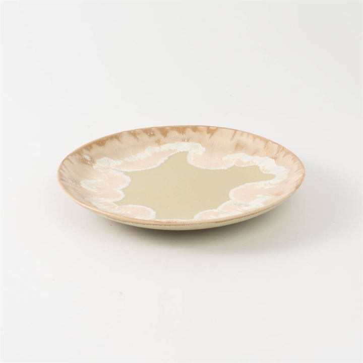【NAOKO HATA CERAMICS】プレート Melt seriese 6MARU plete 約Φ19×H2.5cm