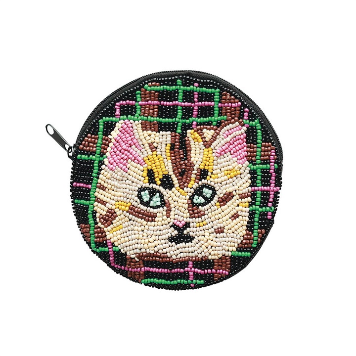 【Nathalie Lete】ビーズポーチ Beads pouch(Blue eye)