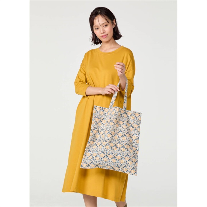 【People Tree】ブロックプリントトートバッグ V＆Aコラボレーション