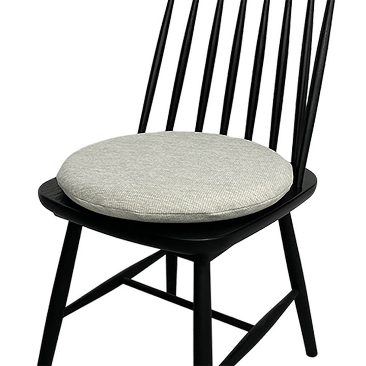【ENEN】円形 ファブリック チェアパッド40cm