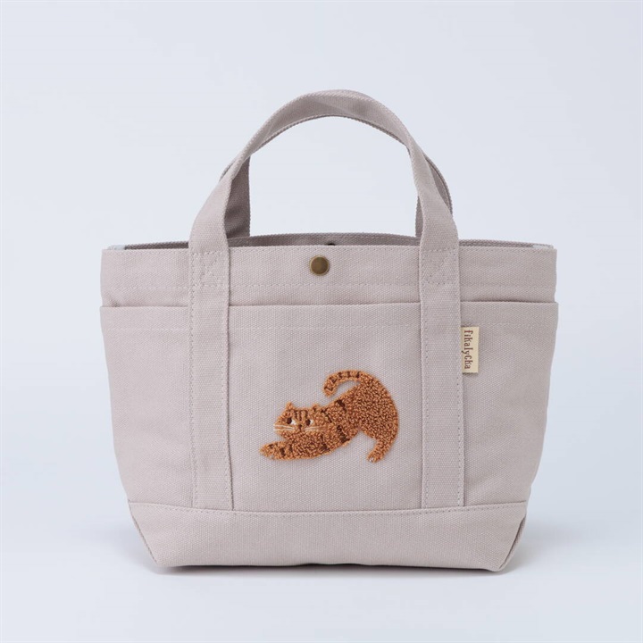【fikalycka】サガラ刺繍帆布トートバッグ