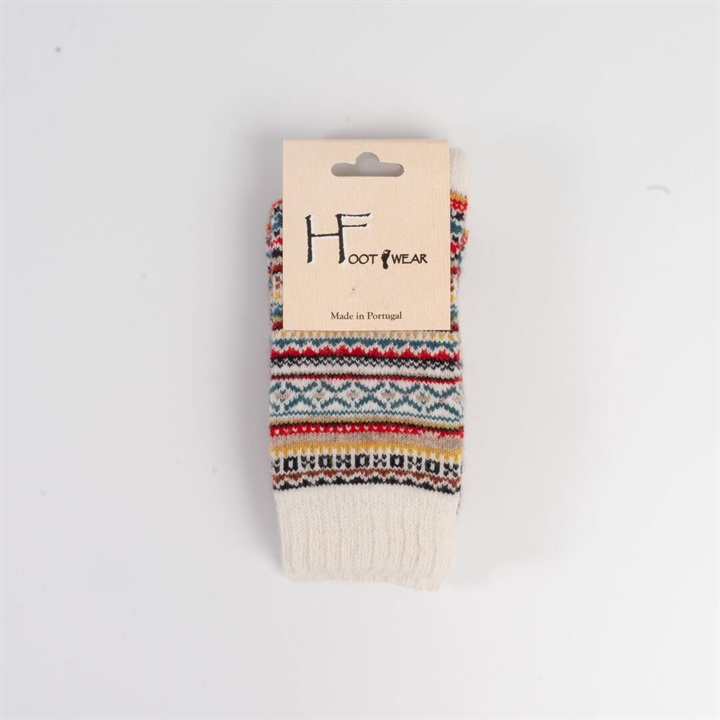 【HFOOTWEAR】FAIR ISLE ウール混 ソックス 2026