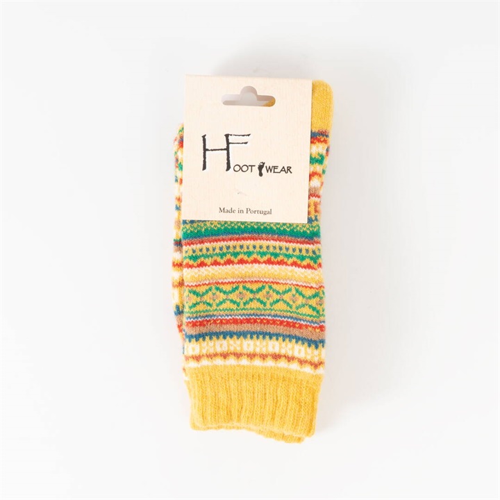 【HFOOTWEAR】FAIR ISLE ウール混 ソックス 2026