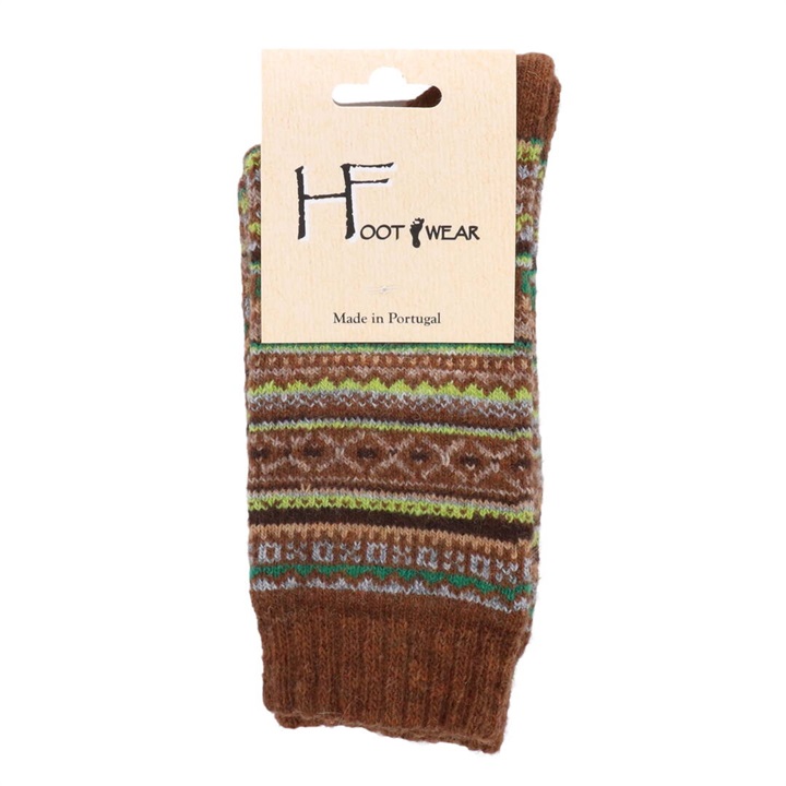 【HFOOTWEAR】FAIR ISLE ウール混 ソックス 2026