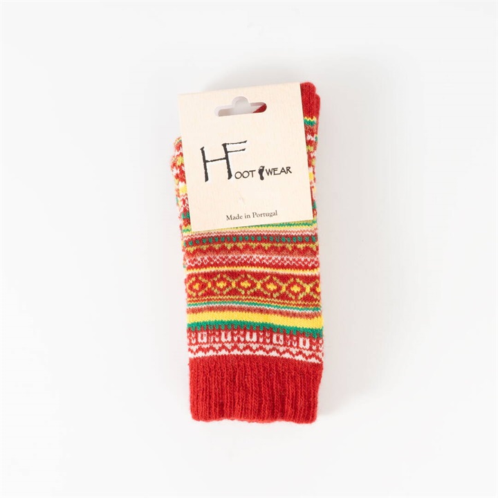 【HFOOTWEAR】FAIR ISLE ウール混 ソックス 2026