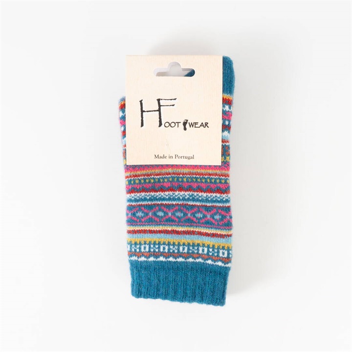 【HFOOTWEAR】FAIR ISLE ウール混 ソックス 2026