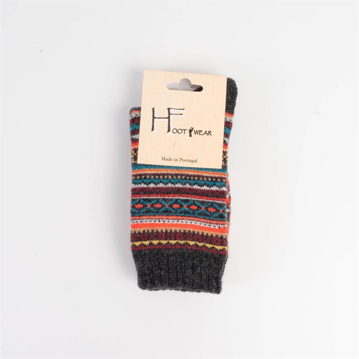 【HFOOTWEAR】FAIR ISLE ウール混 ソックス 2026