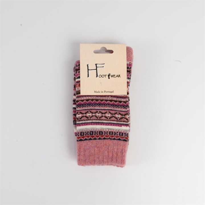 【HFOOTWEAR】FAIR ISLE ウール混 ソックス 2026
