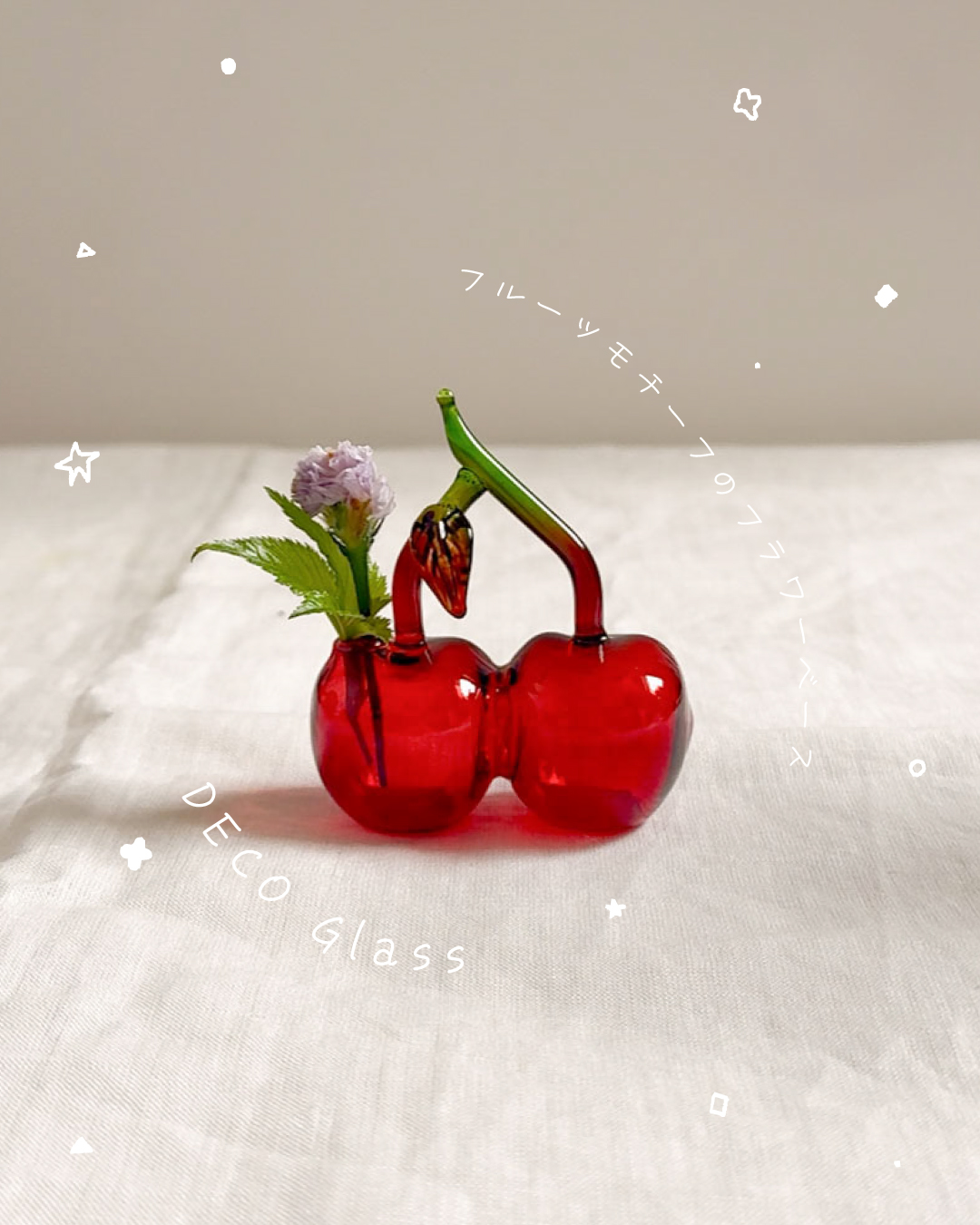 DECO Glass オブジェ＆フラワーベース