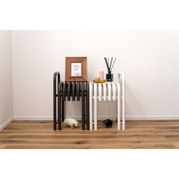 スチールスツール ホワイト｜てんとてん｜インテリア雑貨・食器