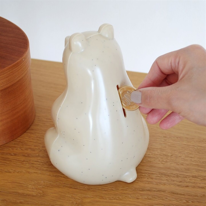 PALASET】 貯金箱 シロクマ｜てんとてん｜インテリア雑貨・食器