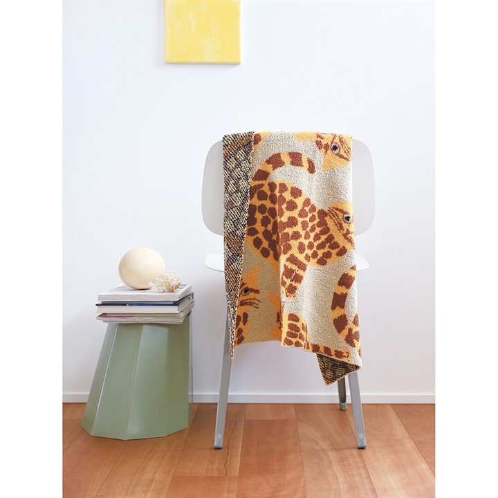 松尾ミユキ】Feather yarn Blanket フェザーヤーンブランケット｜てん