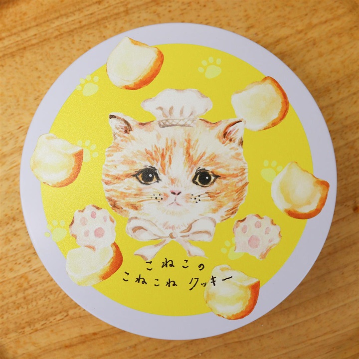 DADACA】こねこのこねこねクッキー 塩バター 丸缶｜てんとてん
