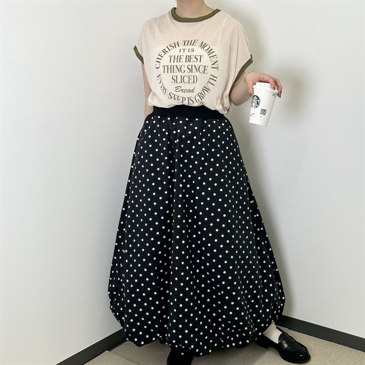 sloe】ドット柄バルーンスカート｜てんとてん｜インテリア雑貨・食器