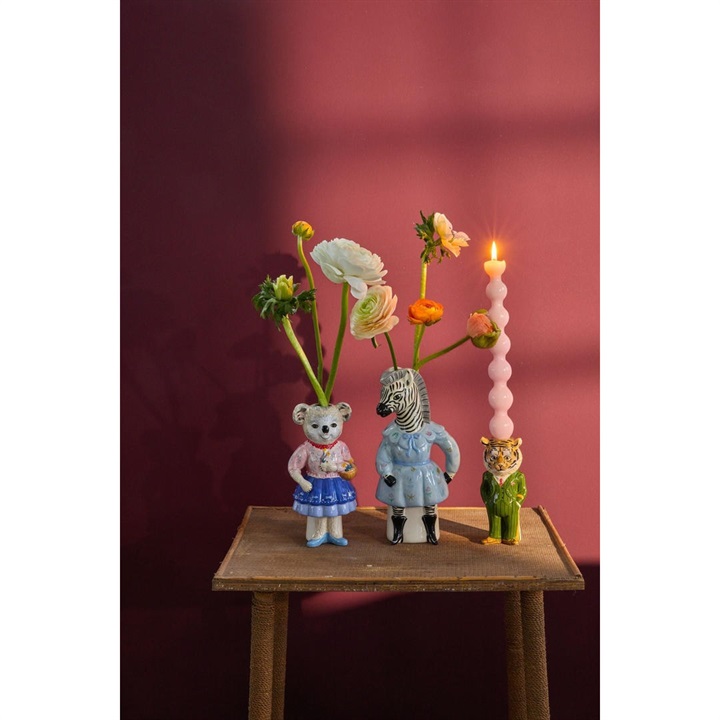 rice】Nathalie Lete Ceramic Vase Zebra｜てんとてん｜インテリア雑貨