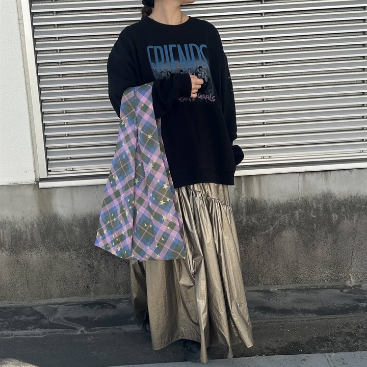 BAGGU】STANDARD BAGGU エコバッグ チェック｜てんとてん｜インテリア