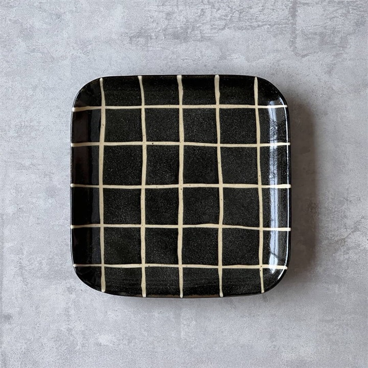 KANESAN1893】Koshi 角皿 プレート 17cm 美濃焼｜てんとてん